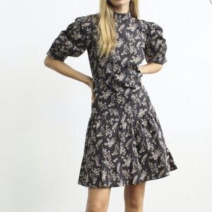 Most of all 2 piece set flora puff sleeve blouse Felix mini skirt ladies 14 xl